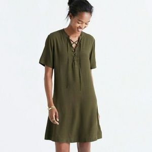 Madewell olive green lace up